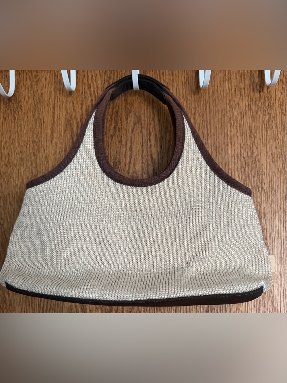 The Sak Cream and Brown Woven Boho Bag - Picture 2 of 4